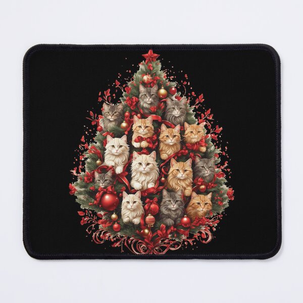 Item preview, funny cat christmas tree meowy designed and sold by Batiz.