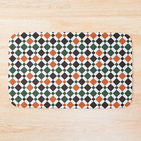 Item preview, Geometric Pattern in Black, Orange and Green designed and sold by Harmonish.