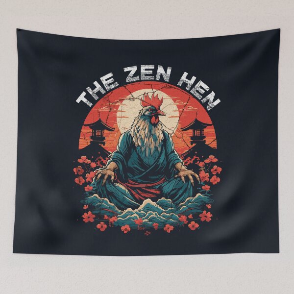 Item preview, The Zen Hen - A Peace of Chicken designed and sold by Sir Meow Meow.