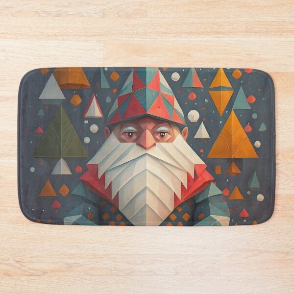 Item preview, Abstract Winter Geometric Gnome designed and sold by DragonRealms.