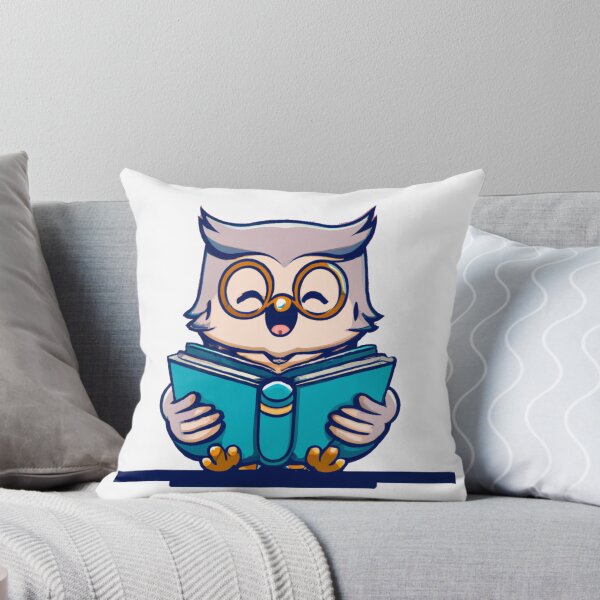 Item preview, Cute Owl Reading - Funny Reading Owl Art Men Women Kids Bookworm Book Lovers  designed and sold by Wiss2Arts.