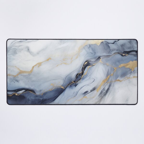 Item preview, Gold and blue marble art cracked stone art snow designed and sold by zoldi.
