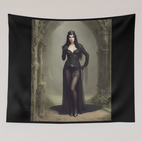 Item preview, Elegant gorgeous Raven woman designed and sold by Fantasymachine.