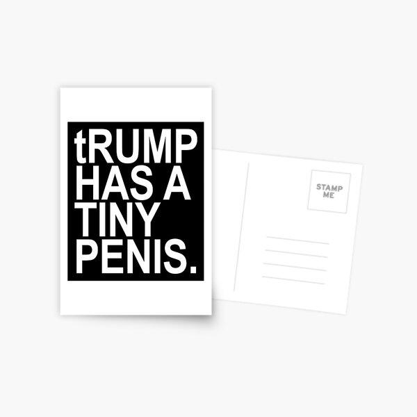 Vista previa del artículo con la obra «TRUMP TIENE UN PENE PEQUEÑO», diseñado y vendido por Thelittlelord.