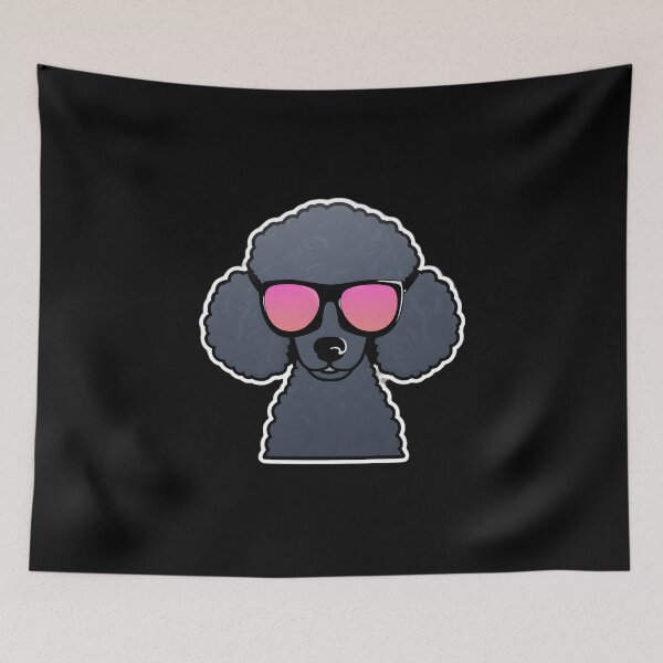 Item preview, Poodle in Cool Sunglasses designed and sold by CUTEDOGGIEZ.