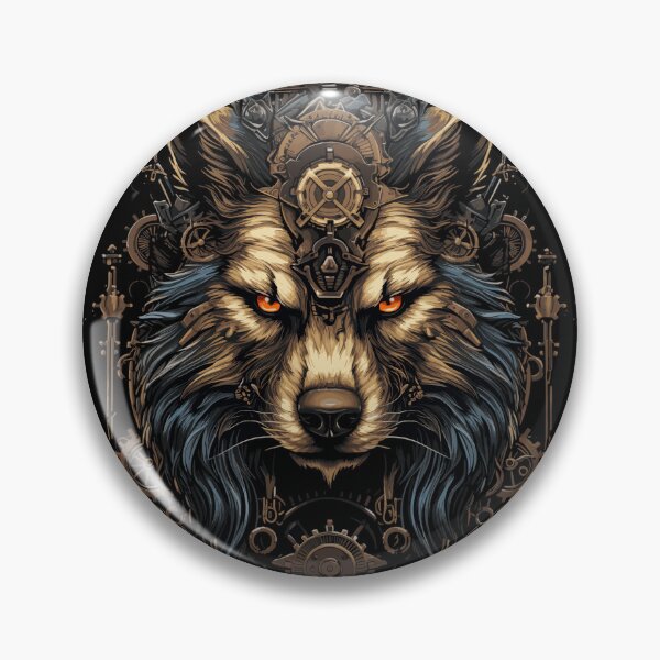 Item preview, Steampunk Mecha Wolf Head designed and sold by EternalDelight1.