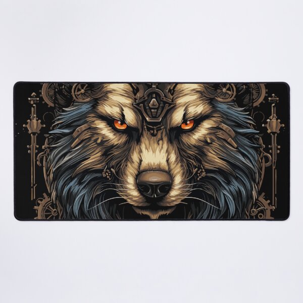 Item preview, Steampunk Mecha Wolf Head designed and sold by EternalDelight1.