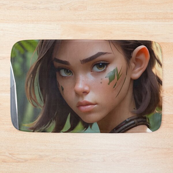 Item preview, Warrior Girl Protector Of The Jungle designed and sold by TheArtOfPat.