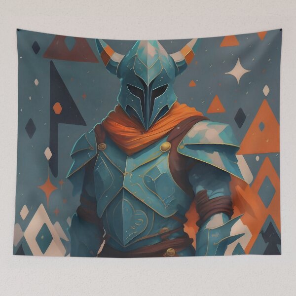 Item preview, Abstract Winter Geometric Knight  designed and sold by DragonRealms.