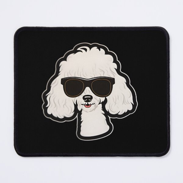 Item preview, Silly Glasses Poodle designed and sold by CUTEDOGGIEZ.