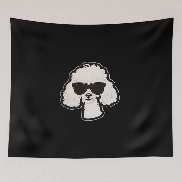 Item preview, Silly Glasses Poodle designed and sold by CUTEDOGGIEZ.