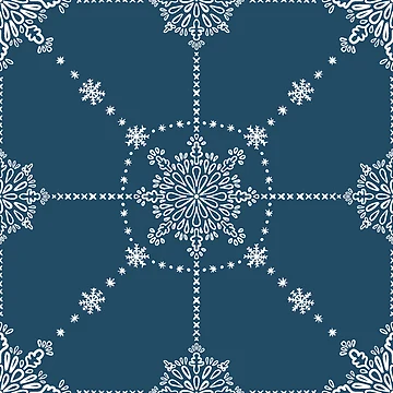 Artwork thumbnail, Snowflake pattern #1 by Patternifly