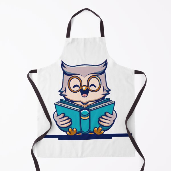 Item preview, Cute Owl Reading - Funny Reading Owl Art Men Women Kids Bookworm Book Lovers designed and sold by Wiss2Arts.