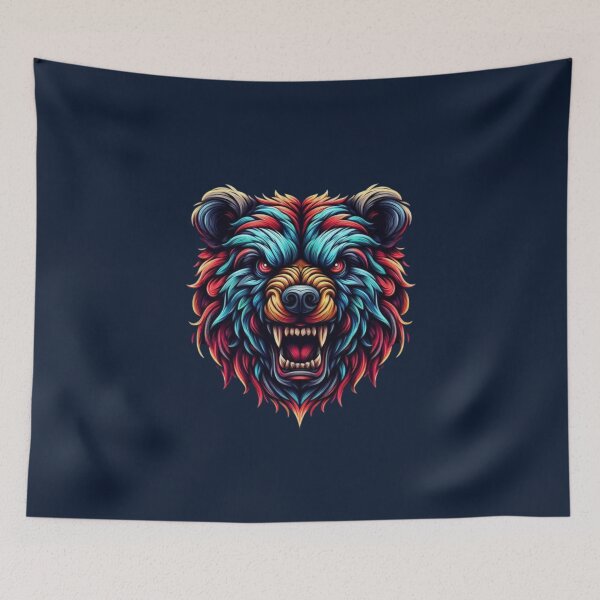 Item preview, Unleash the Wild Multicolor Bear designed and sold by INVADesign.