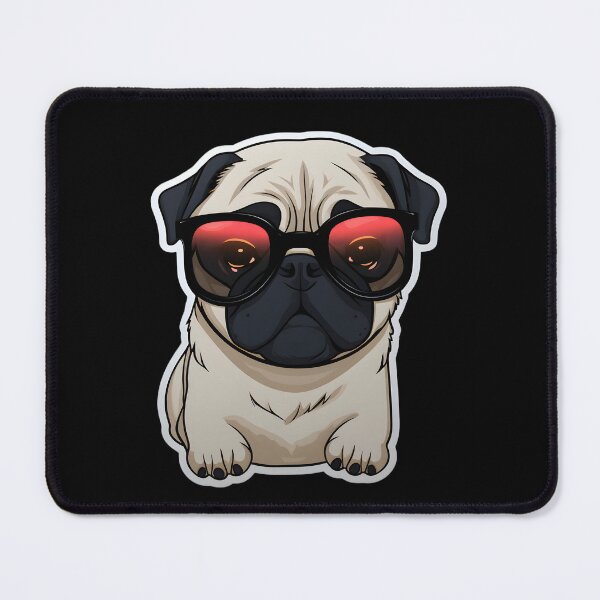Item preview, Pug in Cool Sunglasses designed and sold by CUTEDOGGIEZ.