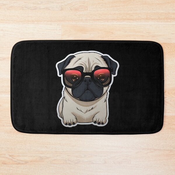 Item preview, Pug in Cool Sunglasses designed and sold by CUTEDOGGIEZ.