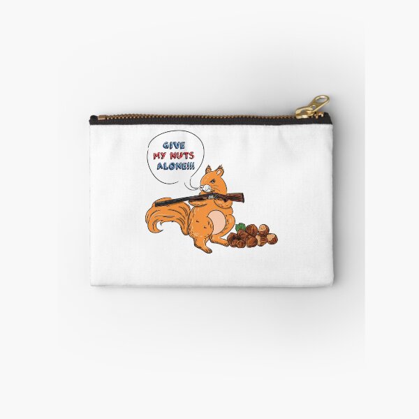 Item preview, Funny squirrel with gun t-shirt. Give my nuts alone designed and sold by flexify.