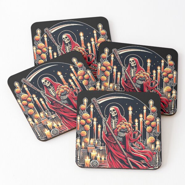 Item preview, Santa Muerte Rojo Red Saint Death T-Shirt designed and sold by tracydixon.