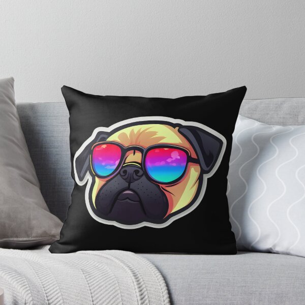 Item preview, Silly Glasses Pug designed and sold by CUTEDOGGIEZ.