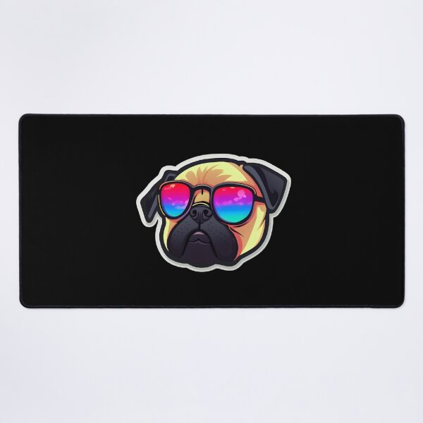 Item preview, Silly Glasses Pug designed and sold by CUTEDOGGIEZ.