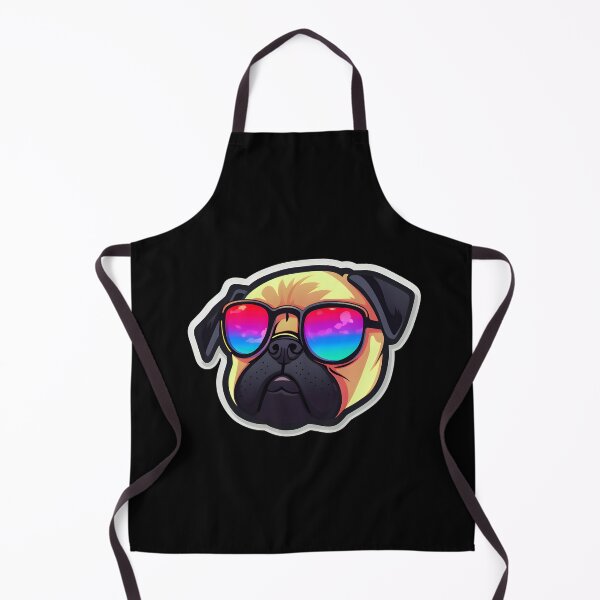 Item preview, Silly Glasses Pug designed and sold by CUTEDOGGIEZ.