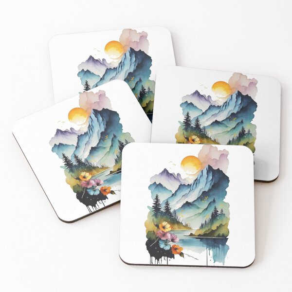 Item preview, Mountain's landscape in spring. designed and sold by GeekWardrobe.