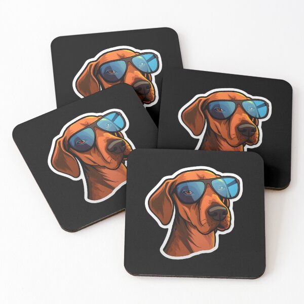 Item preview, Silly Glasses Rhodesian Ridgeback designed and sold by CUTEDOGGIEZ.
