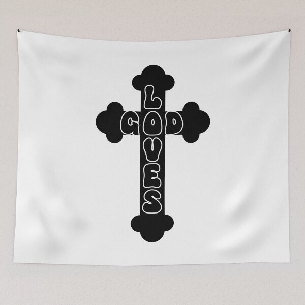 Item preview, Divine Affection: God Loves Cross Graphic designed and sold by Ojtek86.