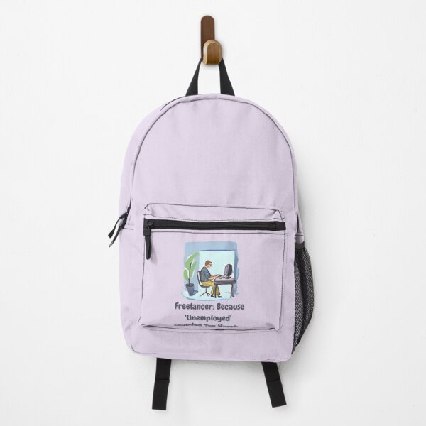 Item preview, Freelancer: Because 'Unemployed' Sounded Too Harsh - Watercolor Illustration designed and sold by PixelBadBunny.