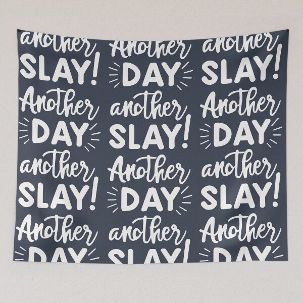 Item preview, Another Day Another Slay, Effortlessly in White designed and sold by EmeraldeaArt.