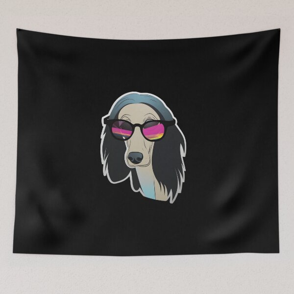 Item preview, Saluki in Cool Sunglasses designed and sold by CUTEDOGGIEZ.