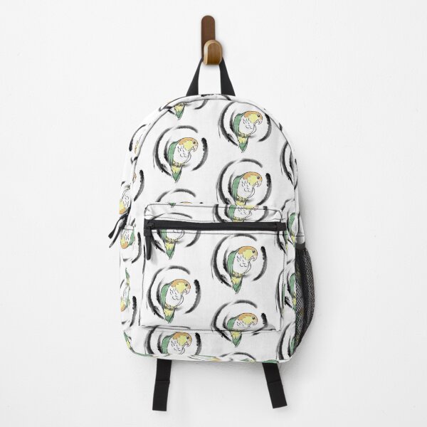 Item preview, white bellied caique parrot Japanese sumie style designed and sold by okamechan.