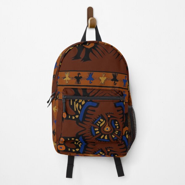 Item preview, Peruvian Inca Folk Art Pajaros - Rust Orange Blue designed and sold by ESPRIT MYSTIQUE.