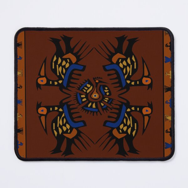 Item preview, Peruvian Inca Folk Art Pajaros - Rust Orange Blue designed and sold by Esprit-Mystique.