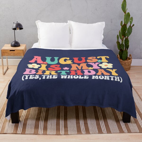Item preview, August Is My Birthday Month Groovy Birthday Font designed and sold by ArtMeetsPizza.