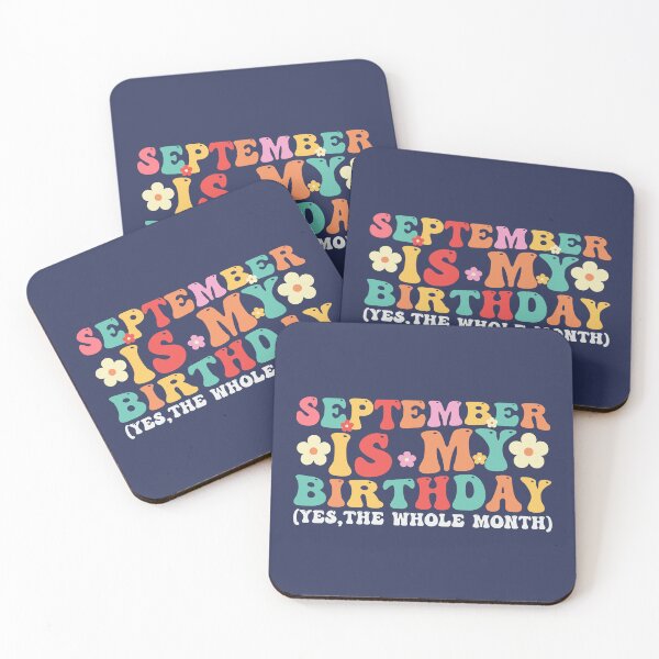 Item preview, September Is My Birthday Month Groovy Birthday Font designed and sold by ArtMeetsPizza.