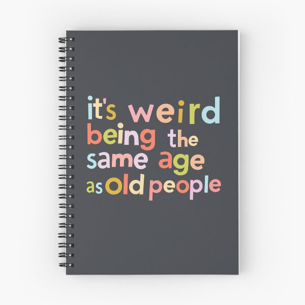 Item preview, its weird being the same age as old people - colorful letters designed and sold by EmeraldeaArt.