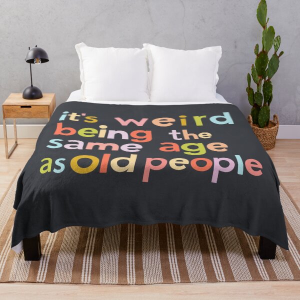 Item preview, its weird being the same age as old people - colorful letters designed and sold by EmeraldeaArt.