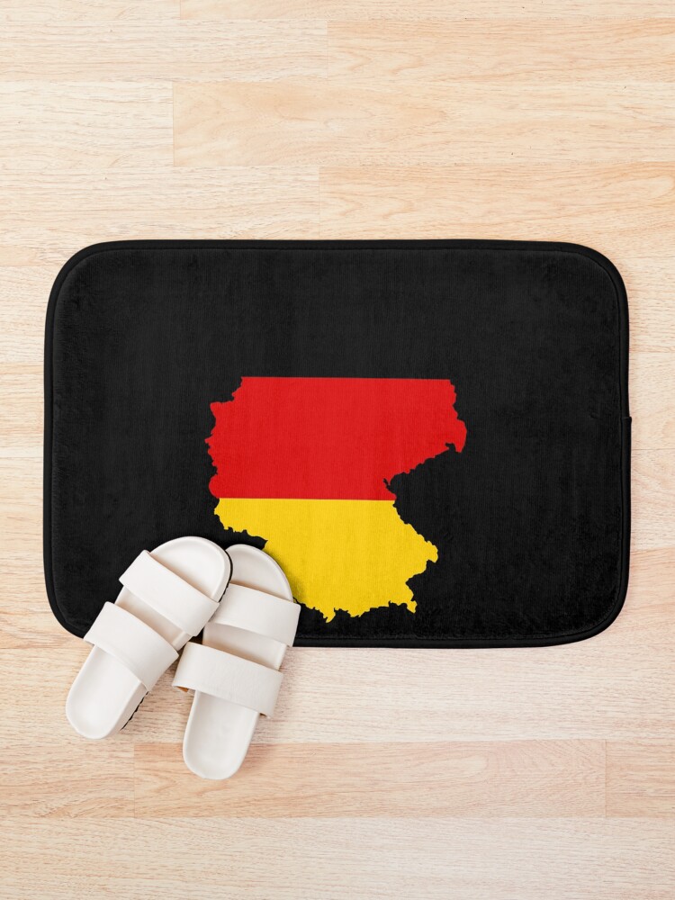 Thumbnail 1 of 6, Bath Mat, Germany Map designed and sold by feether-store.