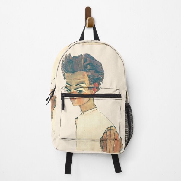 Item preview, HD. Self Portrait with Striped Shirt, by Egon Schiele designed and sold by MINDTHECHERRY.