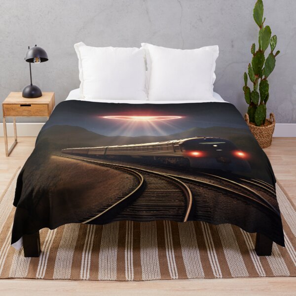 Item preview, UFO Riding The Rails designed and sold by Valley42Designs.