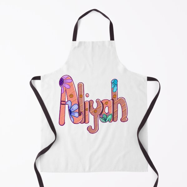 Item preview, Aliyah popular girls and women first name in peach and brown. Personalized personalised customised name Aliyah designed and sold by Artonmytee.