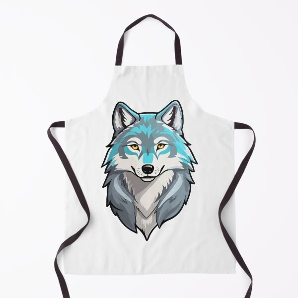 Item preview, Blue wolf looking ahead designed and sold by StickerLab4.