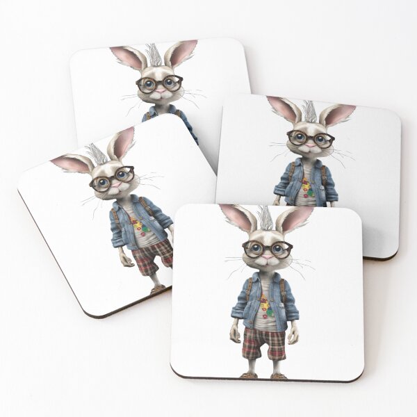 Item preview, Hipster Rabbit designed and sold by RetroFutureee.