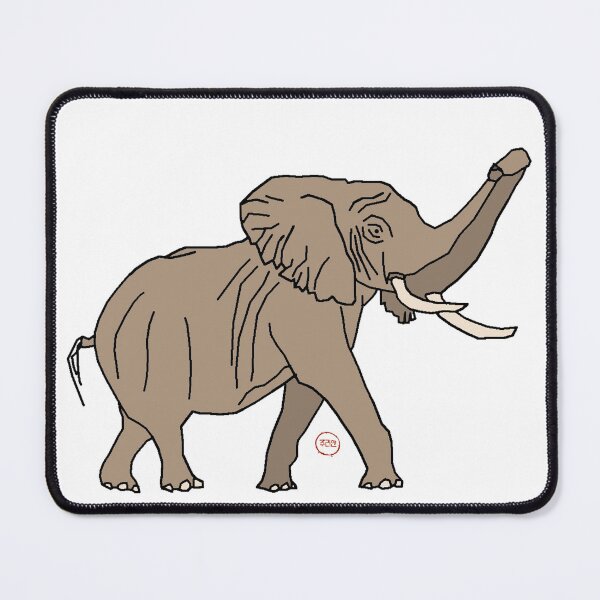 Item preview, trumpeting shocked elephant designed and sold by SaharBareket.
