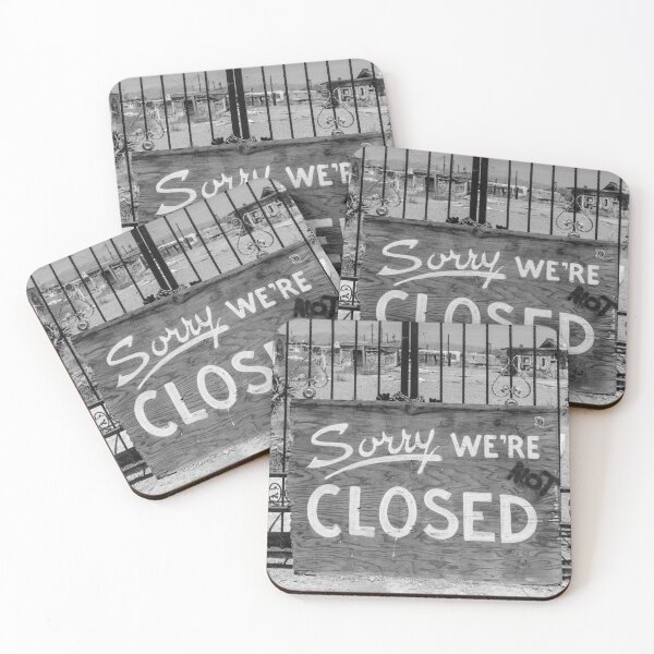 Item preview, Deserted Haunted Barrier Closed Sign designed and sold by Compass and a Camera.
