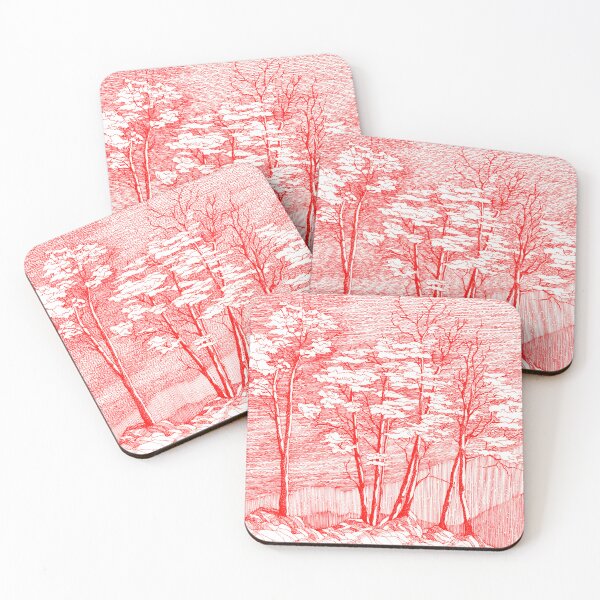 Item preview, trees against red moon designed and sold by Gerardo Segismundo.