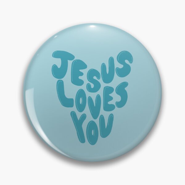 Item preview, Jesus Loves You Teal Heart designed and sold by coastal collective.