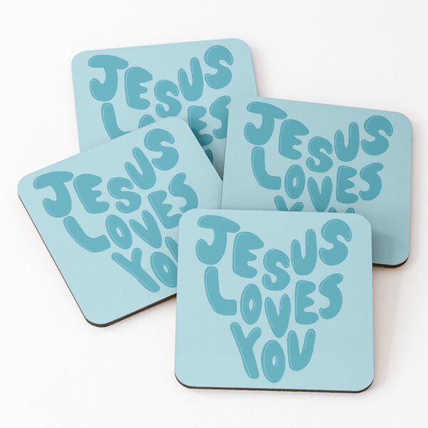 Item preview, Jesus Loves You Teal Heart designed and sold by coastal collective.