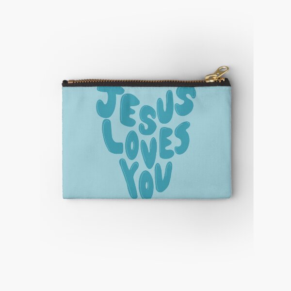 Artikelvorschau, Jesus liebt dich, blaues Herz entworfen und verkauft von coastal collective.